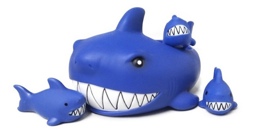 Bf Toys Familia De Tiburones De Hule Para La Bañera