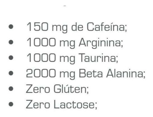 Pré Treino Cafeina-arginina-taurina-betaalanina 3 Sabores Sabor Maçã Verde