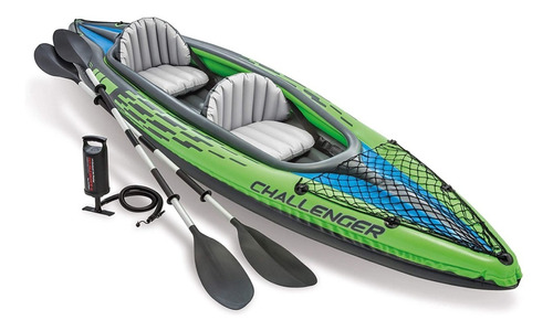 Kayak Deportivo Doble Inflable Con Bomba Challenger