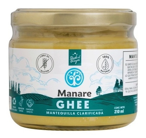 Ghee Mantequilla Clarificada 210 Ml Andina Grains