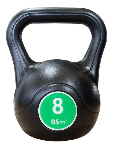 Pesas Rusas Bsfit Kettlebell Plastica 8kg Fitness Mancuerna
