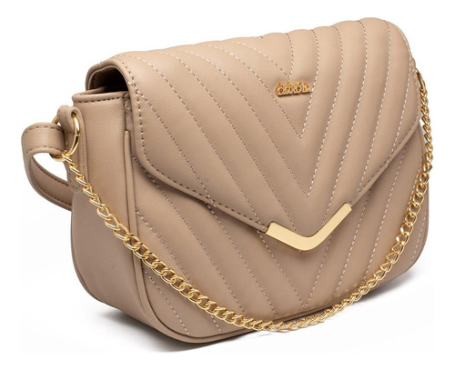 Bolsa Dakota Transversal Dk166 Cor Marrom-claro