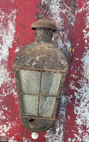 Farol Colonial Antiguo De Verdad, Enorme, Regalo 65 Cm (Usado)