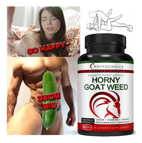 Suplemento Mejorador Masculino Horny Goat Weed Para Hombres