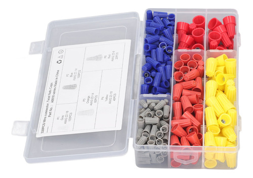 Juego De Conectores Colorful Wire Caps, 320 Piezas, Multifun