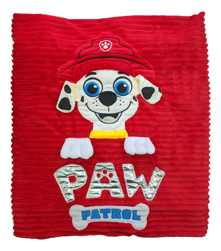 Cobija Para Niños Térmica Paw Patrol Marshal Cama Sencilla