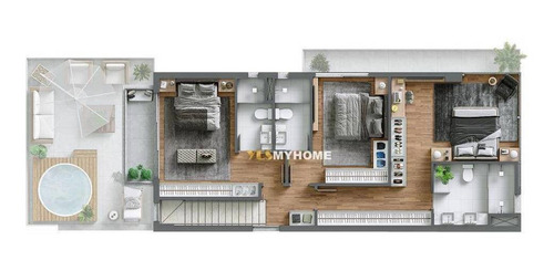 Cobertura Com 3 Dormitórios À Venda, 195 M² Por R$ 2.291.773,63 - Bigorrilho - Curitiba/pr - Co0419