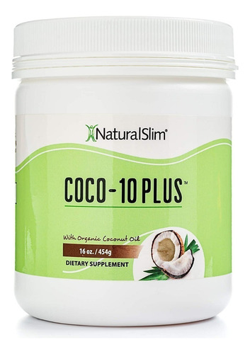 Coco 10 Plus Aceite De Coco, Naturalslim 454g,