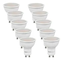 Comprar Pack X 10 Lamparas Dicroicas Led 7w Luz Calida 110º 560lm Gu10 220v Color De La Luz Blanco Calido Trefilight