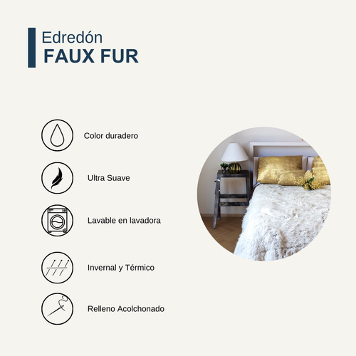 Edredón Cobertor Faux Fur Aborregado Calientito Queen Koela Color Verde lima Diseño de la tela Liso