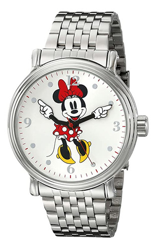 Disney W001881 Minnie Mouse Reloj Analógico De Cuarzo