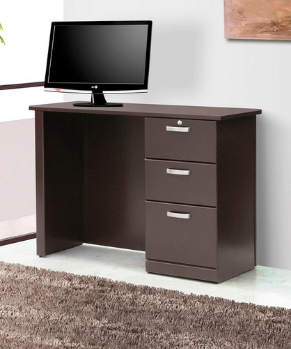 Escritorio Asti Wengue Këssa Muebles Color Marrón oscuro