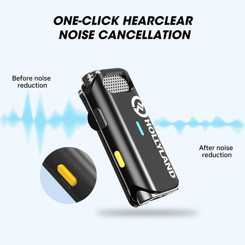 Hollyland Lark M1 Micrófono Lavalier Inalámbrico, Mic...