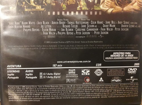 Imagem 3 de 5 de Dvd - King Kong 2005 - Peter Jackson
