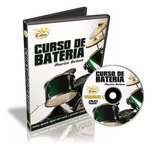 Curso De Bateria Dvd Volume 1 Maurício Barbosa Com