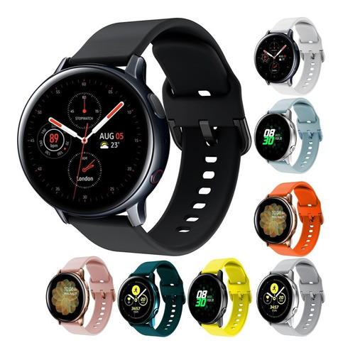 3 Correas Sport Silicon Colors Para Galaxy Watch Active 2