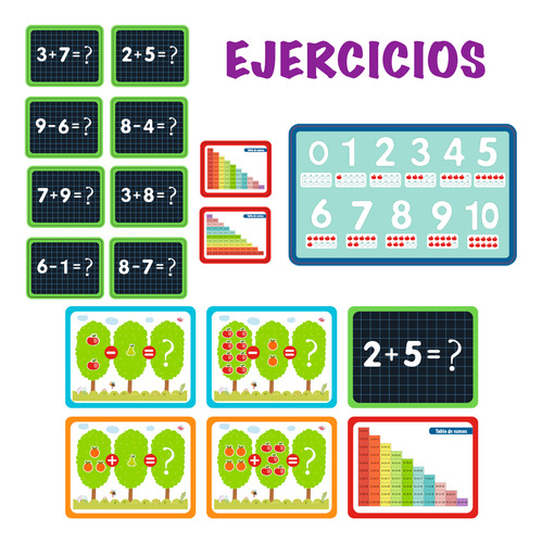 Juego De Matemáticas Con Números De Imanes | Mágicamente