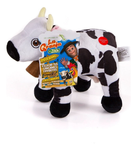 Peluche Musical La Vaca Lola 20 Cm Original Granja De Zenon