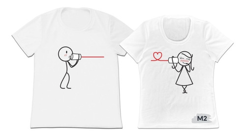 Camiseta Camisa Set 2 Para Pajeras Enamorados Novios Esposos