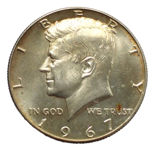 Moneda De Estados Unidos, Half Dollar 1967. Plata. (Usado)