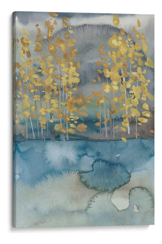 Canvas Lab Cuadro Árboles De Oro I 20x30, Chariklia Zarris