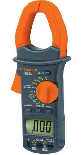 Tester Multimetro Digital Pinza Amperimetrica Truper Mut-202