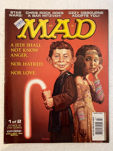 Revista Mad Magazine 419 Star Wars Attack Of The Clones 2002 (Usado)