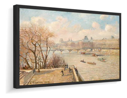 Quadro Com Moldura Pissarro Museu Louvre Paris 114x75