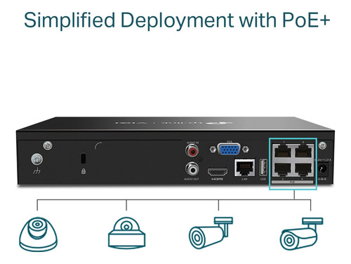 Nvr Tp Link Poe Vigi 4p