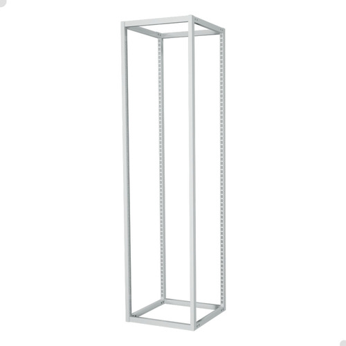 Estante Cremalheira Central Loja 64cm Tubo 30x30mm Modular Cor Branco