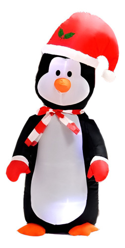 4 Pies Grande Impermeable Pingüino Inflable Navidad Decoraci