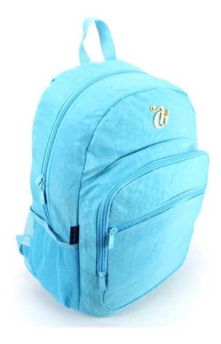 Mochila Escolar Da Capricho Costas Juvenil Dmw 11904 Azul