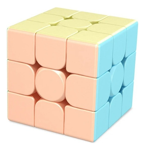 Cubo 3x3 Macaron Stickerless Speedcube Moyu