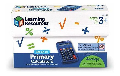 Calculadora Principal De Learning Resources, 10 Piezas, Para