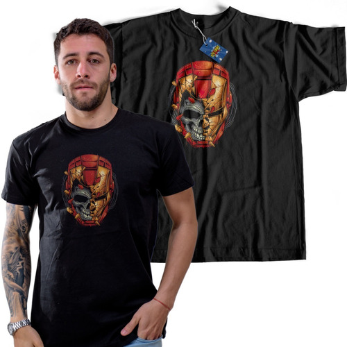 Remera Iron Man Zombie  Marvel Comics Dtf