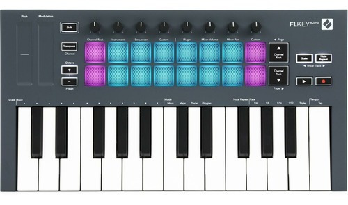 Novation Fl Key Mini Controlador 25 Teclas 16 Pads Fl Studio