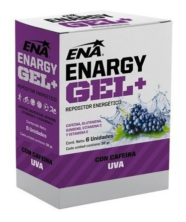 Ena Enargy Gel+ Repositor Energetico Con Cafeina Uva X 6 U