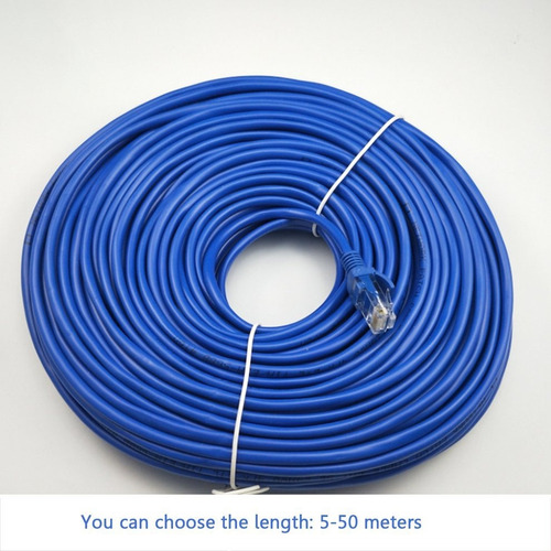 Imagen 3 de 6 de 5/10/15/20/25/30 / 50m Ethernet Internet Rj45 Lan Cable Cone