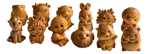 12 Esculturas De Animales Chinos Feng Shui, Figura De Modelo