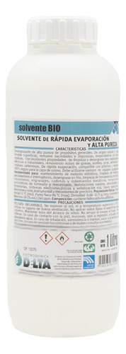 Solvente Desengrasante Bio De Rapida Evaporacion X1 Litro