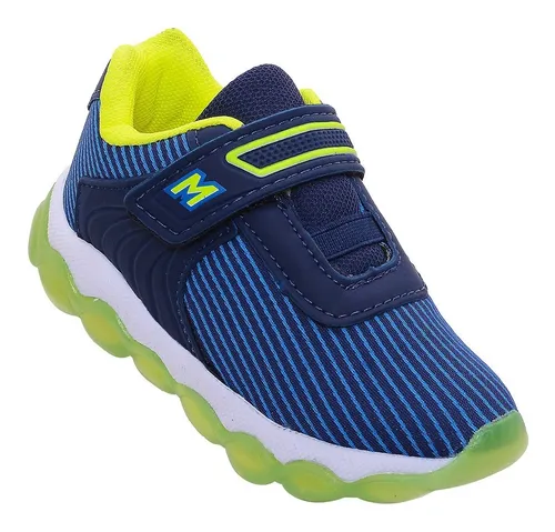 Tenis Infantil Menino Led Luzinha Que Pisca Ao Andar