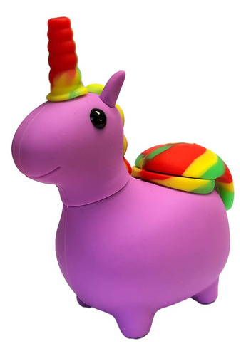 Bong Pipa Diseño Unicornio Silicona + Quemador Desarmable