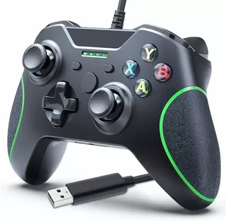 Control Alambrico Para Xbox One Y Pc Windows Con Vibración