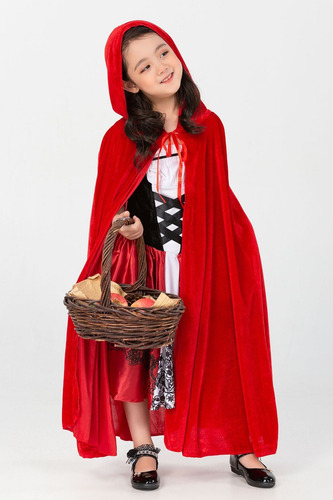Disfraz De Caperucita Roja Para Niñas Vestido Caperucita