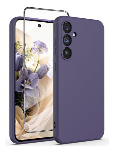 Funda Y Protector Para Samsung Galaxy S23 Fe - Violeta