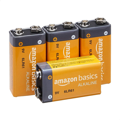 4pack 9 Alkaline Everyday Batteries, 5year Shelf Life