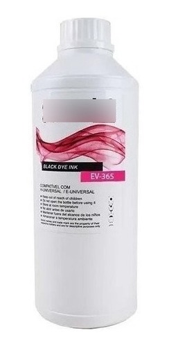 Refil Universal Ev365 P/ Uso Hp Gt51 Gt52 Vermelho 1l