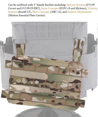 Molle Placard Hoop Y Loop Front Flap Panel Colgante Para Pla