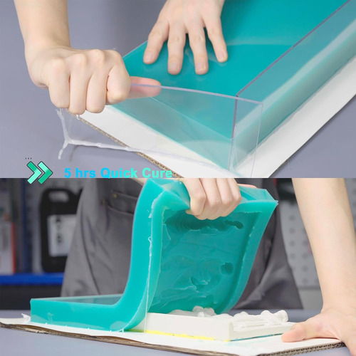 Kit De Fabricación De Moldes De Silicona Bbdino 2pz 600g