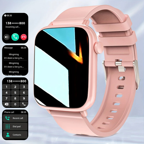 Smartwatch Reloj Inteligente 1.85 '' Android Ios Color Rosa
